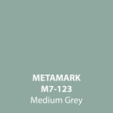 Medium Grey Gloss Vinyl M7-123, Metamark 7 Series, self-adhesive, sticky back polymeric sign making vinyl