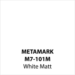 White Matt Vinyl M7-101M, Metamark 7 Series, self-adhesive, sticky back polymeric sign making vinyl