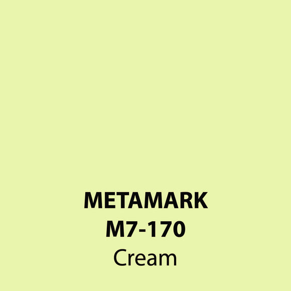 Cream Gloss Vinyl M7-170, Metamark 7 Series, self-adhesive, sticky back polymeric sign making vinyl